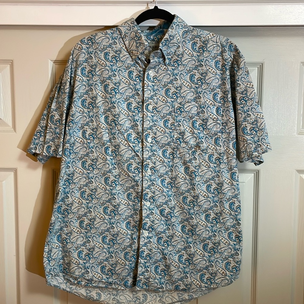 Men’s western Roper paisley shirt